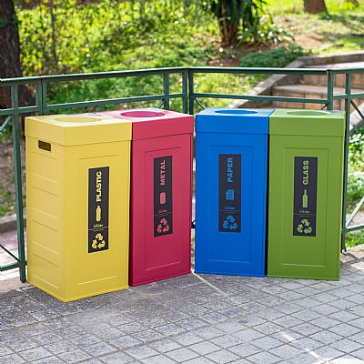 ΚΑΔΟΣ ΑΝΑΚΥΚΛΩΣΗΣ/ ΑΠΟΡΡΙΜΑΤΩΝ CUBO RECYCLING 70 ΛΙΤΡΩΝ ΜΠΛΕ