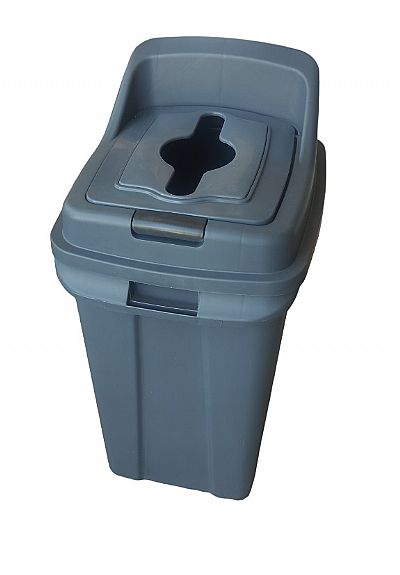 ΚΑΔΟΣ ΑΝΑΚΥΚΛΩΣΗΣ RECYCLER ΓΚΡΙ 70LT