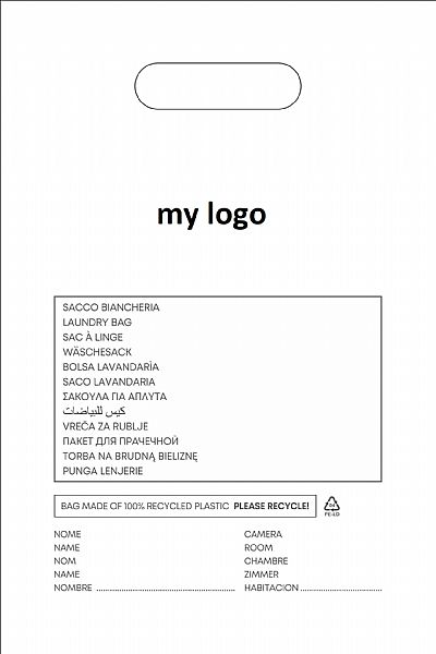 ΣΑΚΟΥΛΕΣ ΠΛΑΣΤΙΚΕΣ ΑΠΛΥΤΩΝ / LAUNDRY BAG 40X60 EK. ΔΥΝΑΤΟΤΗΤΑ ΕΚΤΥΠΩΣΗΣ ΛΟΓΟΤΥΠΟΥ
