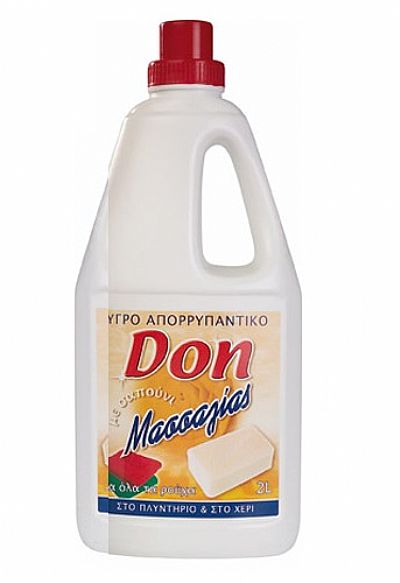 ΥΓΡΟ ΡΟΥΧΩΝ (ΠΛΥΣΙΜΟ ΣΕ ΠΛΥΝΤΗΡΙΟ & ΣΤΟ ΧΕΡΙ)DON ΜΕ ΣΑΠΟΥΝΙ ΜΑΣΣΑΛΙΑΣ 2 ΛΙΤΡΑ